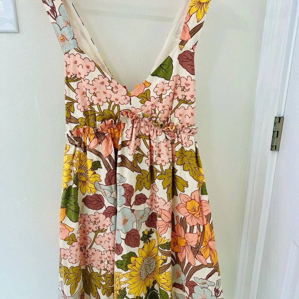 Sezane Floral Sleeveless Retro Dress - Picture 1 of 6